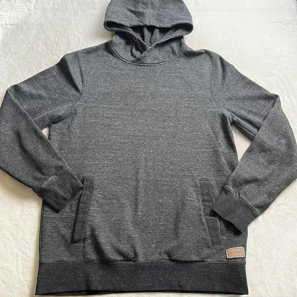 Dravus men’s size medium gray hooded sweatshirt Thermal Hood